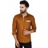 SKAVIJ Men's Casual Cotton Long Sleeve Dress Shirt Contrast Collar Slim Fit Button Down Shirt