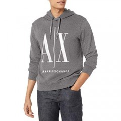 AX Armani Exchange Men's A|x Armani Exchange Large Logo Hooded Sweatshirt