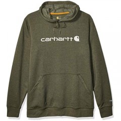 Carhartt Men's Tall Size Big & Tall Force Delmont Signature Graphic Hooded Sweatshirt