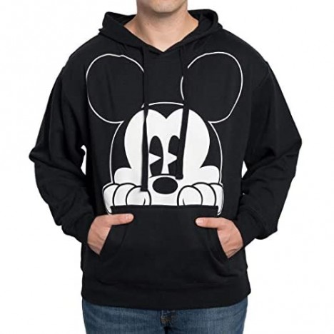 Disney Hoodie Mickey Mouse Peeking Pullover Sweatshirt