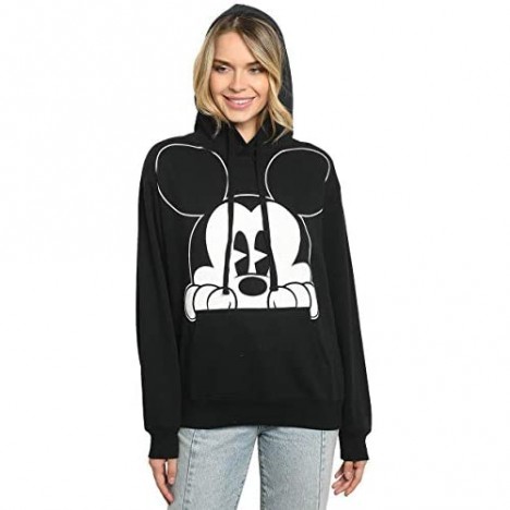 Disney Hoodie Mickey Mouse Peeking Pullover Sweatshirt