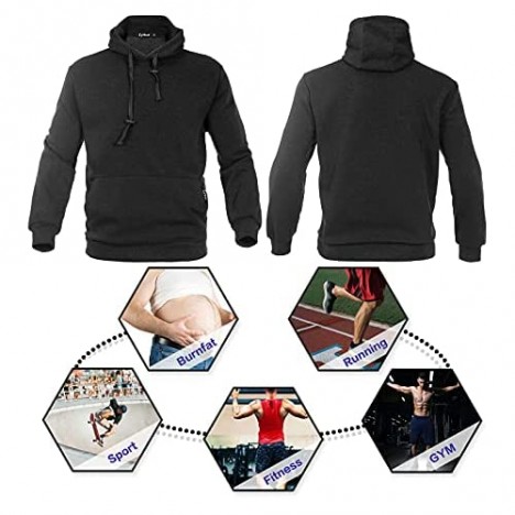 Eylhot Mens Zip Up Hoodies Heavyweight Sports Track Jackets SweatShirts for Gym