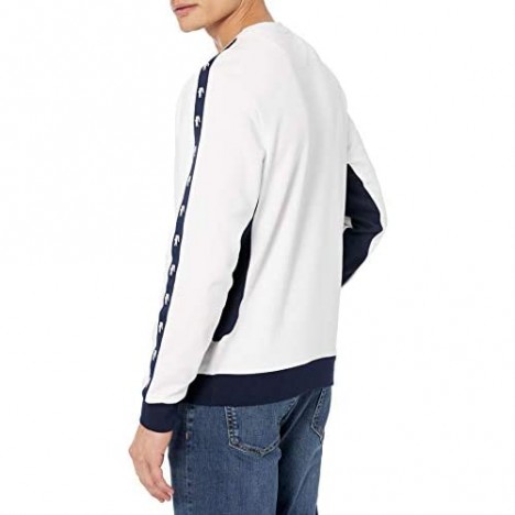 Lacoste Men's Long Sleeve Colorblock Logo Tape Crewneck Sweatshirt
