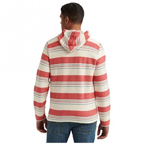Lucky Brand Men's Long Sleeve Pullover Loop Terry Baja One Pocket Hooded Sweatshirt
