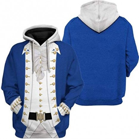 TISEAS Mens The Historical Figure Hoodie 3D Printed Cosplay Sweatshirts