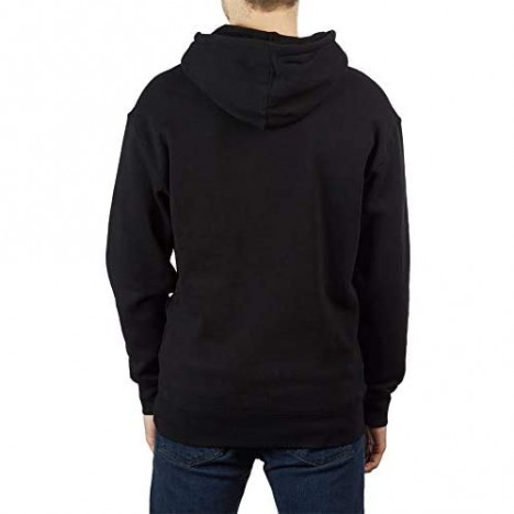 Univeins Men's Black Warm Winter Casual Hoodie Youthful Pullover Long Sleeve Sweatshirts with Hoods
