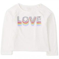 The Children's Place Girls' Long Sleeve Graphic Top
