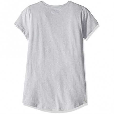 Under Armour girls Linear Logo Short Sleeve T-shirt