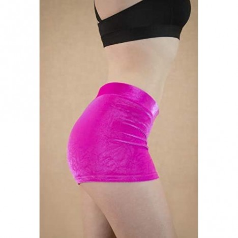goldFOXgear Set of 2 Girl's/Teen's/Women's Soft Velvety Gymnastic Shorts|Bonus 2 Matching Grip Bags|nonpinching Band| Dance Shorts | Playground Shorts | Exercise/Bike Shorts