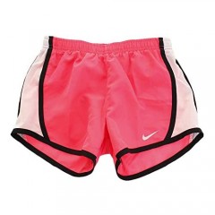 Nike Girl's Dri-FIT Woven Short (Toddler/Little Kids) Racer Pink/Black 5 Little Kids