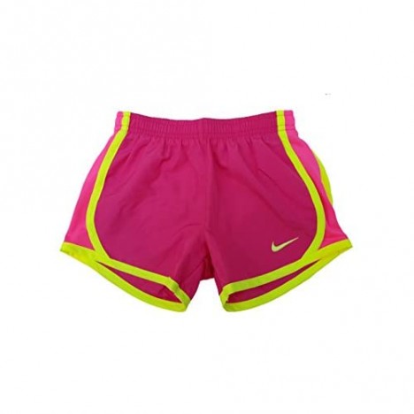 Nike Little Girls' Tempo Shorts (4 Vivid Pink (327358-A3G) / Yellow/Vivid Pink)