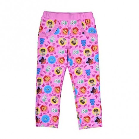 Daniel Tiger Shirt and Legging Set for Girls Matching Short Sleeve Tee and Pants with Pockets