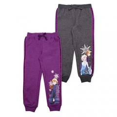 Disney 2-Pack Frozen II Joggers Pants  Elsa Joggers for Girls  Kids  and Toddlers