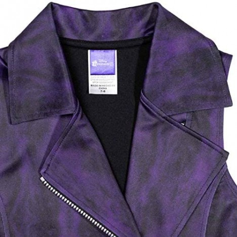 Disney Descendants Uma Mal Evie Big Girls T-Shirt Jacket Vest Set