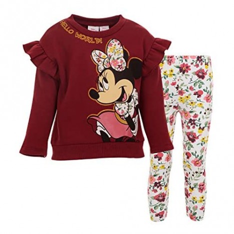 Disney Minnie Mouse Fleece Pullover Sweatshirt and Leggings Set