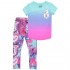 Jojo Siwa Girls' Tie Dye Short Sleeve T-Shirt and Leggings Set