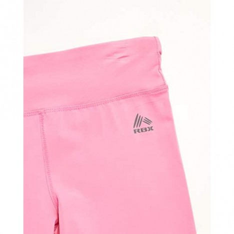 RBX Girl's Capri Legging Set - Fashion Short Sleeve T-Shirt and Athletic Performance Yoga Pants