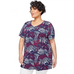 Catherines Women's Plus Size V-Neck Easy Fit Tee