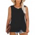 DOLNINE Plus-Size Tank Tops for Women Knotted Summer T Shirts Sleeveless Tees