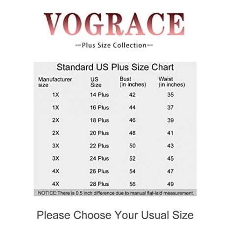 VOGRACE Women's Plus-Size Tops Summer Short Sleeve T Shirts Buttons Tunic Tee