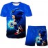 3D Printed Sonic The Hedgehog Summer Boy and Girl Suit T-Shirt and Shorts Suit
