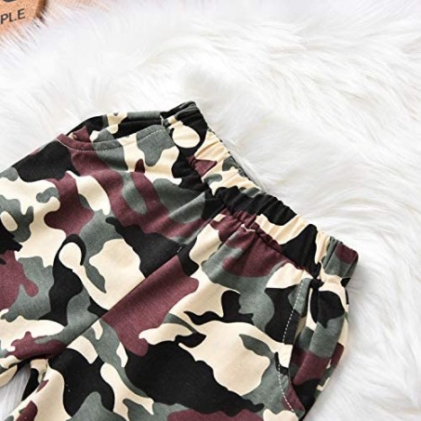 Aalizzwell Toddler Little Boys Short Sleeve T-Shirt Camouflage Shorts Set Summer Clothes Outfits
