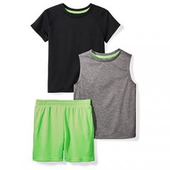 Brand - Spotted Zebra Boys' Active T-Shirt Tank and Shorts Set