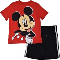 Disney Mickey Mouse Short Sleeve T-Shirt and Mesh Shorts Set