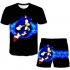 Haolijia 3D Printing Shirt Boys and Girls T-Shirts Sports Shirt Short Sleeve Shorts Suit Summer tee