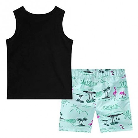 Hurley Baby Boys' Tank Top and Shorts 2-Piece Outfit Set