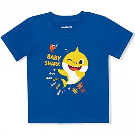 Nickelodeon Boy's 2-Piece Baby Shark Tee Shirt and Short Set