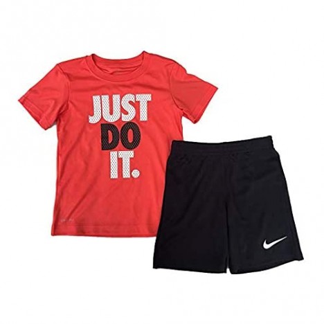 Nike Baby Boys' 2 Piece Just Do It Short Sleeve Shirt & Shorts Set (12M)