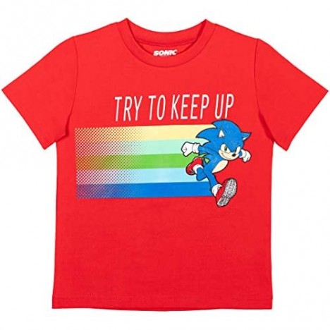 SEGA Sonic The Hedgehog Boys Graphic T-Shirt Mesh Shorts Set