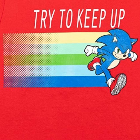 SEGA Sonic The Hedgehog Boys Graphic T-Shirt Mesh Shorts Set