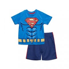Warner Bros. Batman Superman Flash Boys Athletic Performance T-Shirt & Mesh Shorts Set