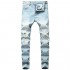 NEWSEE Boy's Ripped Skinny Distressed Destroyed Stretch Fit Jeans Denim Pants