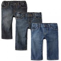 The Children's Place Baby and Toddler Boys Basic Straight Jeans 3-Pack