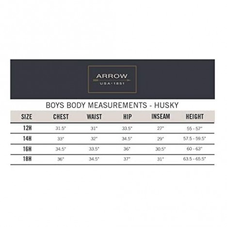 Arrow 1851 Boys' Aroflex Stretch Flat Front Dress Pant