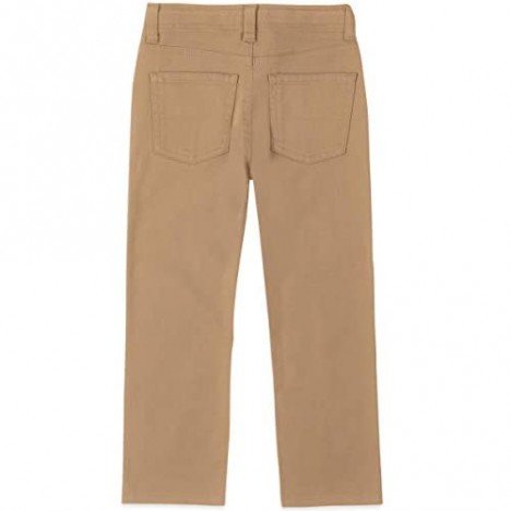 Chaps Boys' School Uniform Stretch Twill 5 Pocket Pant