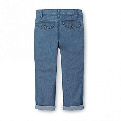 Hope & Henry Boys' Rolled Cuff Pant with Drawstring