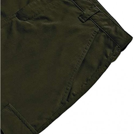 Kids Boy's Girl's Youth Outdoor Quick Dry Lightweight Cargo Pants Hiking Camping Zip Off Convertible Trousers (Boy-Army Green XS (6-7 Years))