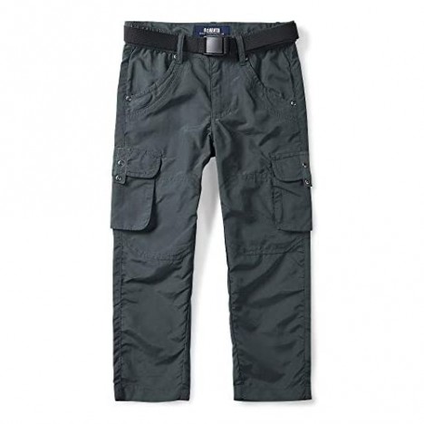 Outdoor Hiking Camping Fishing OCHENTA Kids Boy's Youth Quick Dry Pull on Cargo Pants