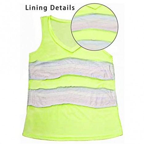 ETCYY NEW Tank Tops for Women Cute Sleeveless V Neck Workout Tops Printed Running Casual Athletic T Shirts