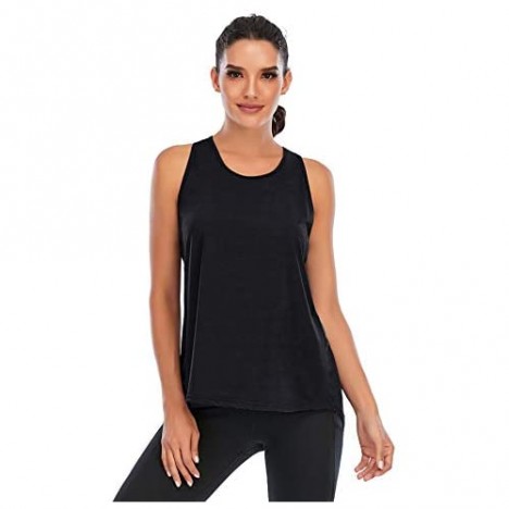 Womens Workout Tops Women Tank Tops Womens Tops Fashion Sport Tops Basic Yoga Tops Knot Active Casual