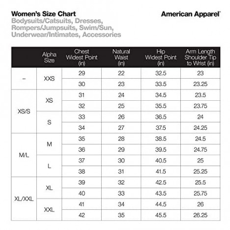 American Apparel womens Cotton Spandex Sleeveless Unitard