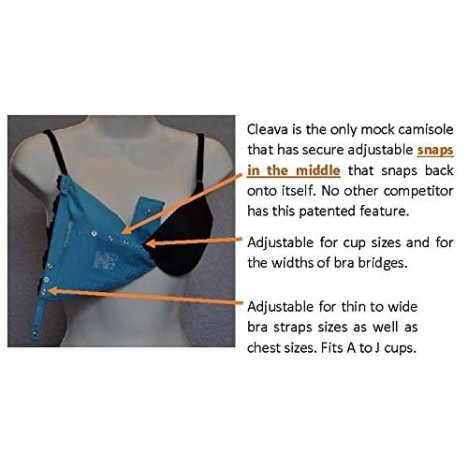 Cleava Snap-To-Bra Mock Camisole Cleavage Cover Original [Combo Sets]