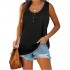 WIHOLL Womens Henley Tank Tops Summer Sleeveless Tunic Tops Casual Button Down Blouse Tshirts