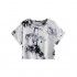 SweatyRocks Women's Casual Tie Dye Tee Short Sleeve Basic Crop Top T-Shirt