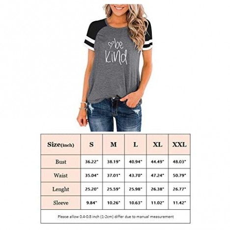 IHOT Womens Short Sleeve T Shirts Crewneck Color Block Workout Tee Casual Tunic Tops Athletic Tops