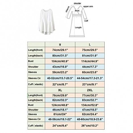 Minibee Women's Cotton Peplum Tunics Dress Ruffle Hem Babydoll Tops Plus Size Blouse for Women